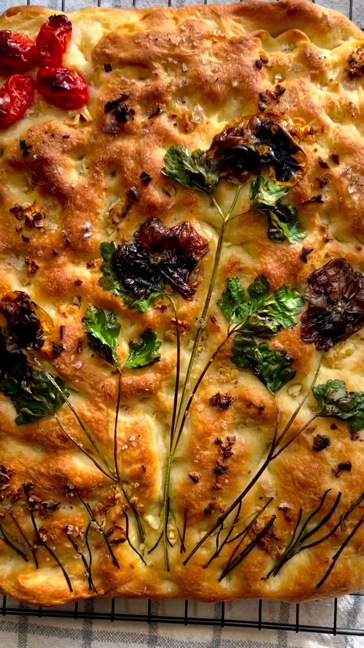 Still Life Garlic Focaccia