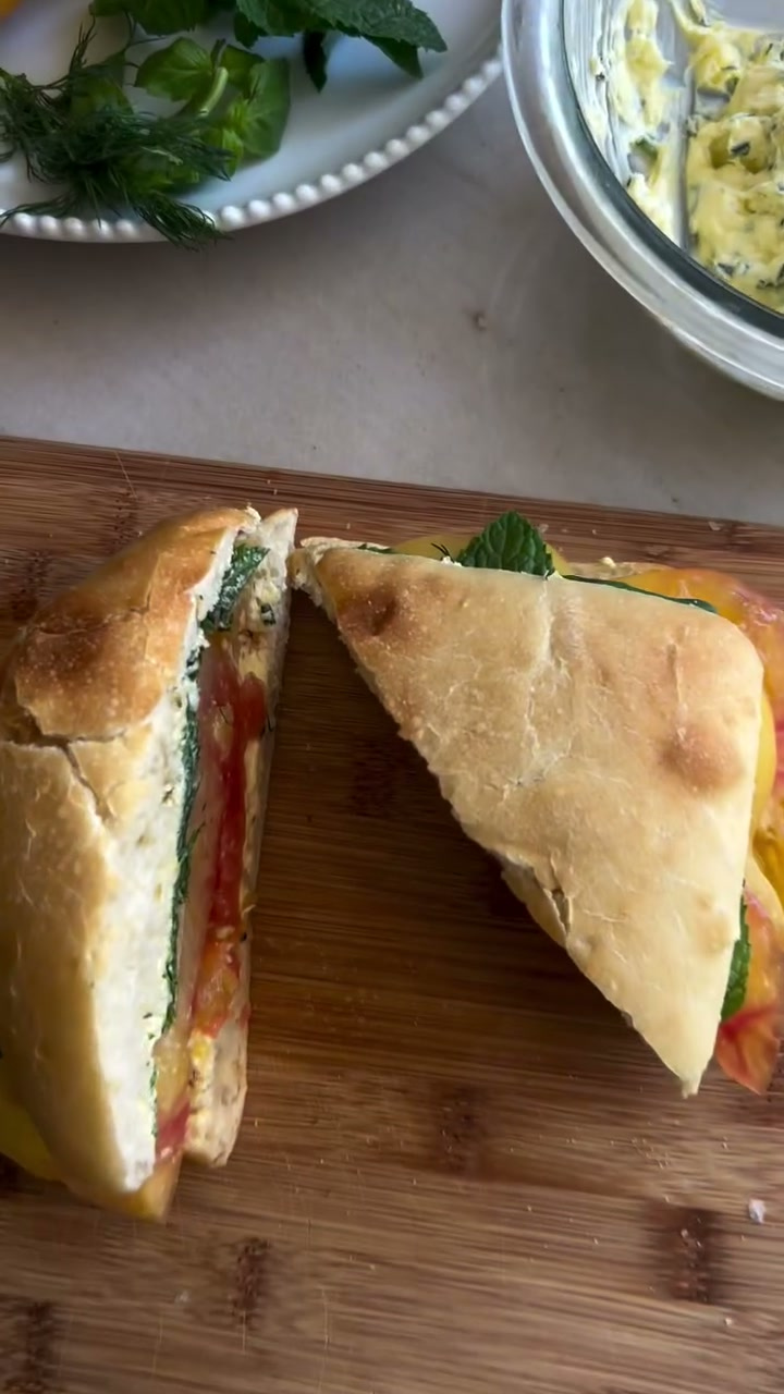 Tomato Whipped Butter Sandwich