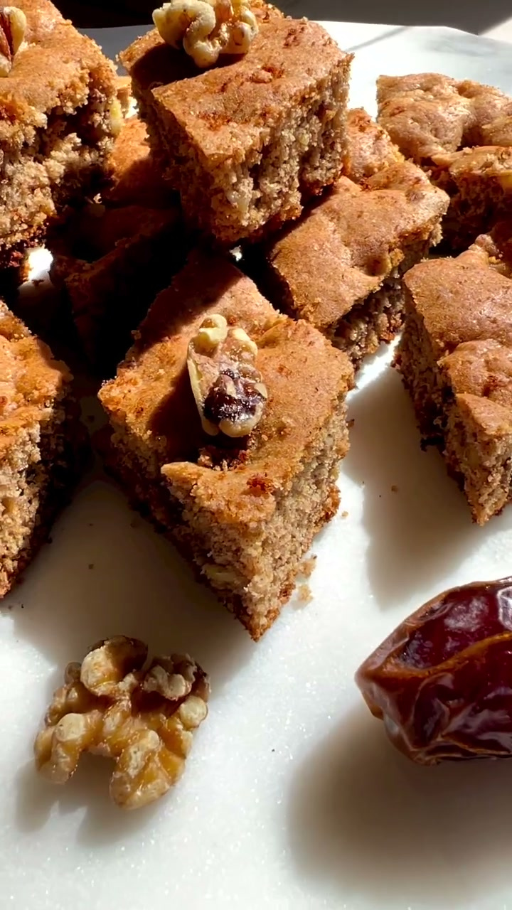 Walnut Date Cookies Bars